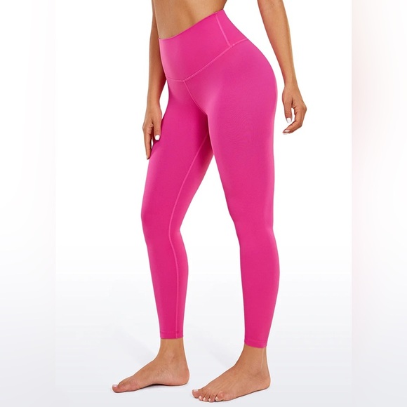 CRZ YOGA Thermal Fleece Lined Leggings 28'' NWTs XS Hibiscus Purple - Picture 6 of 13